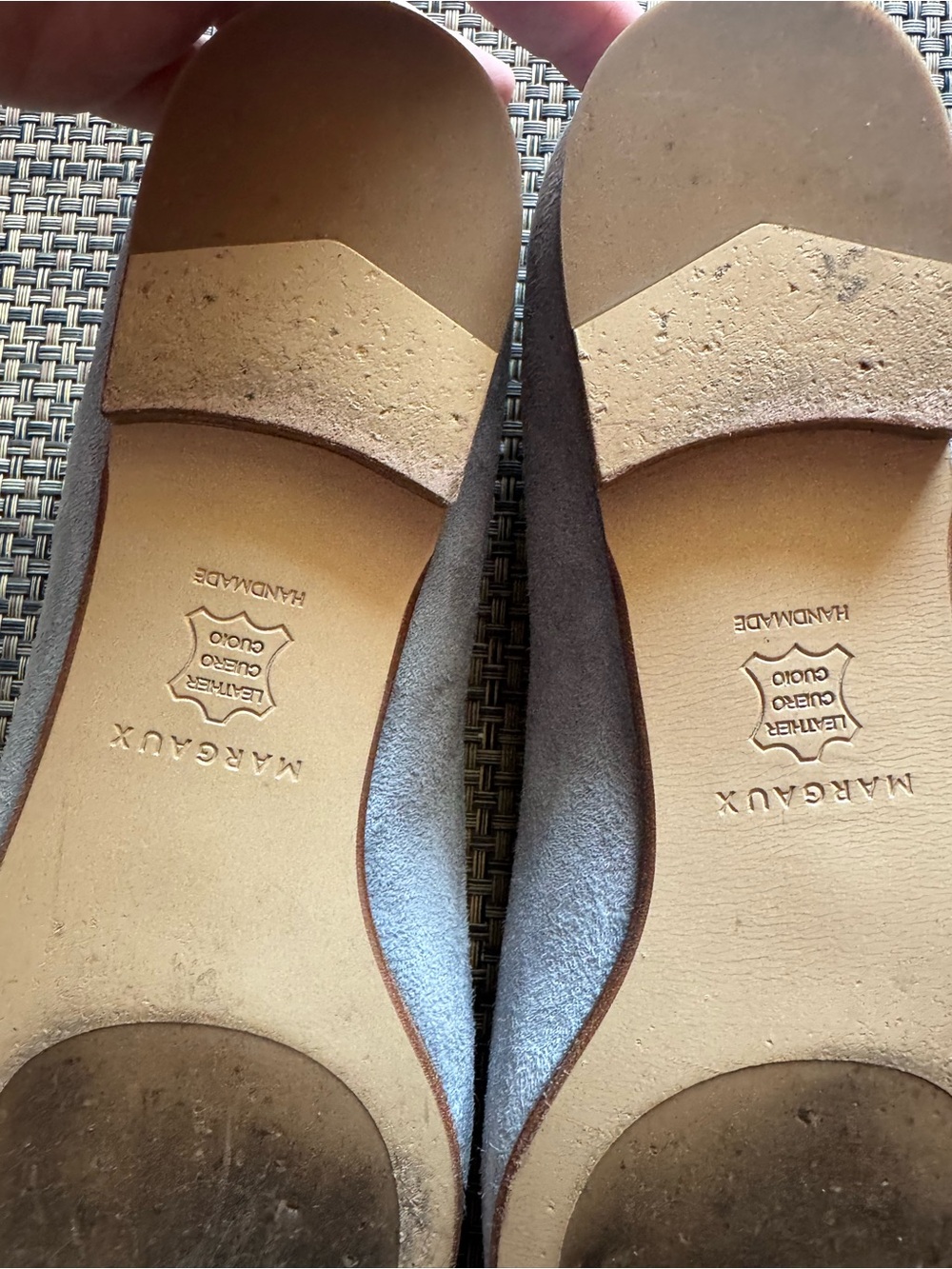 Margaux light gray suede Classic ballet flats size 8.5 - Picture 5 of 7